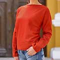 Alapaca Wool 'Tangerine' Sweater (Peru)