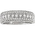 Miadora 14k Gold 3/4ct TDW Diamond 3-row Ring (H-I, I1-I2)