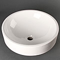 Geyser White Vitreous Porcelain Ceramic Bathroom Vessel Sink