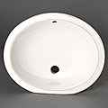 Geyser White Vitreous Porcelain Ceramic Undermount Bathroom Sink
