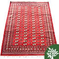 Pakistani Bokhara Red Rug (6' x 9')