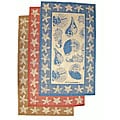 By The Sea Indoor/ Outdoor Area Rug (2' x 7'6)