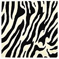 Handmade Soho Zebra Wave White/ Black N. Z. Wool Rug (6' Square)