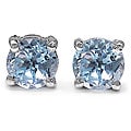 Malaika Sterling Silver Blue Topaz Stud Earrings