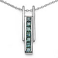 14k Goldplated Silver Green Sapphire Pendant