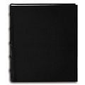 Pioneer Sewn European Bonded Black Leather Bookbound Bi-directional Memo Albums (Pack of 2)