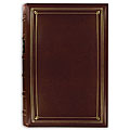Meaningful truths on leather oil scent Pioneer European Bonded Red Leather 3-ring Bi-directional Memo Album with 60 Bonus Pockets