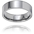 Men's Titanium Flat Polished Ring (7-mm)
