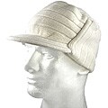 Iced Out Gear White Visor Beanie Hat