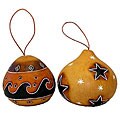 Essential problem solver for abstract Peru Fine Set of 2 Abstract Design Gourd Ornaments (Peru)