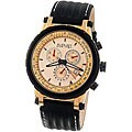 August Steiner Men's Rosetone Case Quartz Chronograph Watch