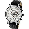 August Steiner Men's White Dial Quartz Chronograph Watch