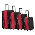 Rockland Polo Equipment 4-piece Red Luggage Set
