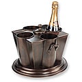 Antique Embossed 4-bottle Wine Chiller