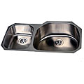 Stainless Steel Double Offset Undermount Kitchen Sink
