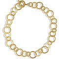 Goldtone 18-inch Monde Chain Necklace