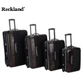 Rockland Polo Brown Crocodile 4-piece Luggage Set