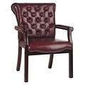 Office Star Traditional Ox Blood Top Grain Leather Chair