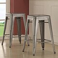 Tabouret 24-inch Metal Counter Stools (Set of 2)