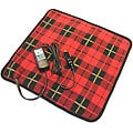 12-volt heated Pad with Safety Timer Red Plaid