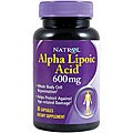 Natrol Alpha Lipoic Acid 600mg Pills (Pack of 3 30-count Bottles)