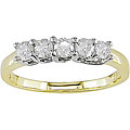 14k Two-tone Gold and 1/2ct TDW Diamond Ring (H-I, I1-I2)