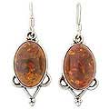 Amber 'Summer Warmth' Dangle Earrings (India)