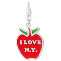 Sterling Silver 'I Love New York' Apple Charm