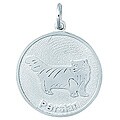 Sterling Silver Persian Cat Charm