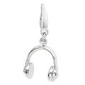 Sterling Silver Headphones Charm