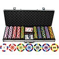 Classic 13.5-gram 500-piece Clay Poker Chips Set