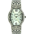 Pedre Women's Antique Silvertone Bangle Watch