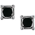 14k Gold 1/4ct TDW Black Diamond Earrings (Set of 4)