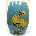 Floral Ocean Ceramic Garden Stool