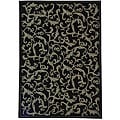 Indoor/ Outdoor Bimini Black/ Sand Rug (2' x 3'7)