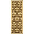 Indoor/ Outdoor St. Barts Brown/ Natural Runner (2'4 x 6'7)