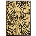 Courtyard Indoor/ Outdoor Andros Natural/ Brown Polypropylene Rug (2'7 x 5')
