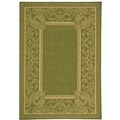 Indoor/ Outdoor Abaco Olive/ Natural Rug (4' x 5'7)