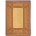Indoor/ Outdoor Abaco Natural/ Red Rug (2'7 x 5')