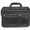 Houston Deluxe Black Soft Leather Laptop Case
