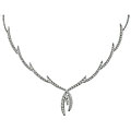 18k White Gold 1 1/6ct TDW Diamond Necklace (GH, SI2)