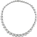 18k White Gold 7 7/8ct TDW Diamond Link Necklace (FG, VS)