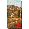 Cecile Broz 'Red Tuscan I' Oversized Canvas Art