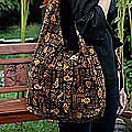 Cotton 'Hieroglyphs' Handbag (Thailand)