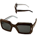 Marc Jacobs 147/S Women's Brown/ Silver Shield Sunglasses
