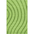 Elite Wave Green Wool Rug (8' x 10')