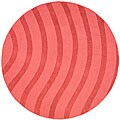 Rose Waves Wool Rug (8' Round)