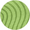 Green Waves Rug (6' Round)