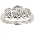 Michael Valitutti 14k Gold 1/3ct TDW Diamond Ring (I, SI)