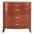 2-drawer Bow Front Nightstand with Tray